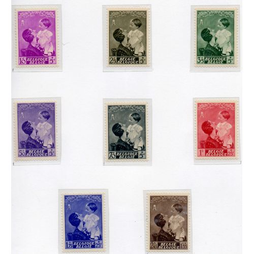 Belgique Timbres La Reine Astrid Et Le Prince Baudouin 1937
