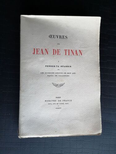Penses-Tu Réussir ( Uvres. Tome 1 )