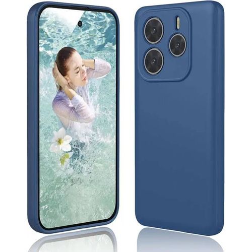 Coque Pour Xiaomi Redmi Note 14 4g - Housse Etui Protection Tpu Silicone Antichoc Bleu Marine