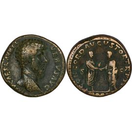 Rome - Sesterce - Lucius Verus - Concord Avgvstor - 161 Ad - 24.45 G. - Ric.1308 - 25-329