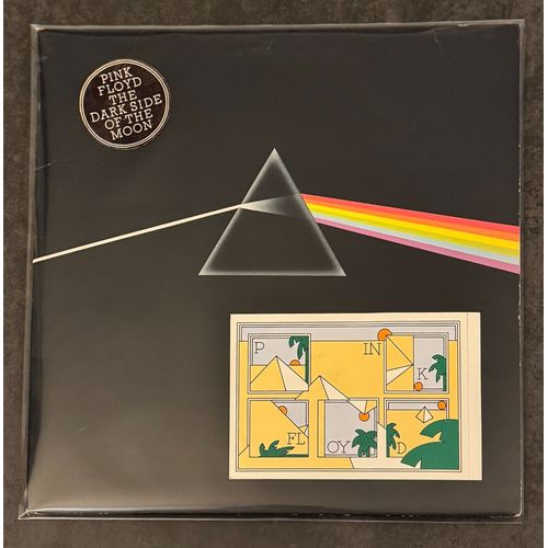 Lp 33t Pink Floyd The Dark Side Of The Moon 1973 + Sticker + 2 Posters