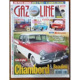Gazoline 43 De 1999 Citroen Cx,Peugeot 203 Decouvrable,Nsu Prinz 4,Ford Taunus,Simca Chambord,Panhard Dyna Z,