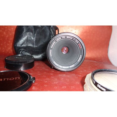 objectif canon fd 50mm 1:3.5 ssc haut de gamme pour tous les canon ae-1 a-1 ae-1 program av-1 at-1 ftb-ql