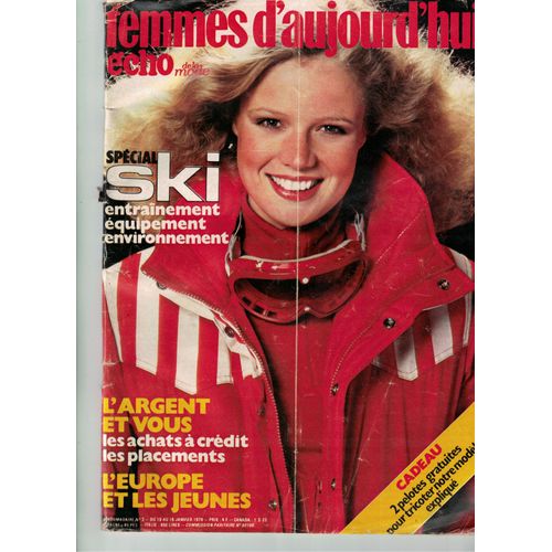 Femmes D'Aujourd'Hui Echo De La Mode N° 3 Du 10-01-1979
