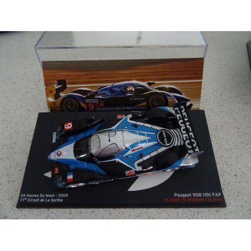 Voiture Miniature Peugeot 908 Hdi Fap 24 Heures Du Mans 2009-Altaya