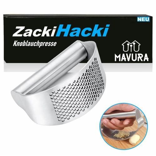Mavura Presse-Ail Zackihacki Presse-Ail Premium Presse-Gingembre Coupe-Ail En Acier Inoxydable Gingembre Ail Concasseur Presse-Ail C