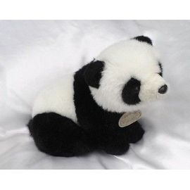 Doudou Peluche Ours Panda Noir Et Blanc Aurora
