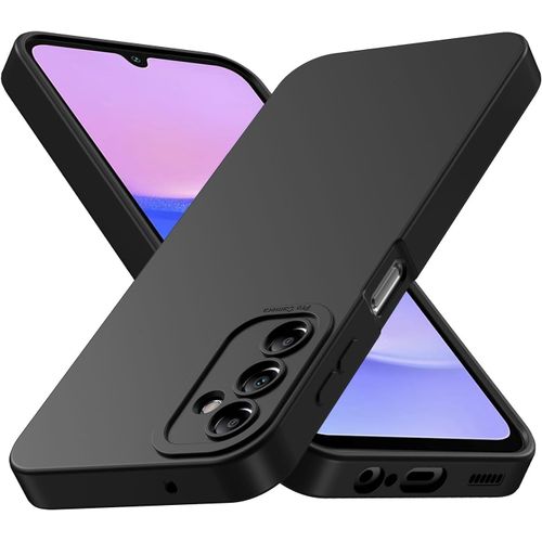 Coque Pour Samsung Galaxy A15 5g, Coque Samsung A15, Housse Etui De Protection En Silicone Souple,Cover Antichoc Avec Protege De Camera, Pour Tpu Noir, Samsung A15 4g / 5g