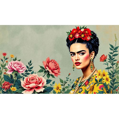 Frida Kahlo - Jardin De Fleurs - Affiche Poster