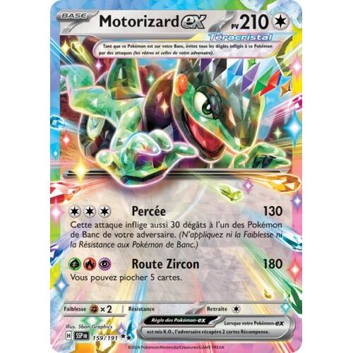 Carte Pokémon Motorizard Ex Pv 210 159 / 191 Etincelles Déferlantes Ev08