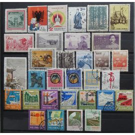 Lot De 88 Timbres Chine Toutes Époques