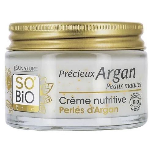 So Bio Etic - Crème Nutritive Perles D'argan, Précieux Argan Peaux Matures 50 Ml 