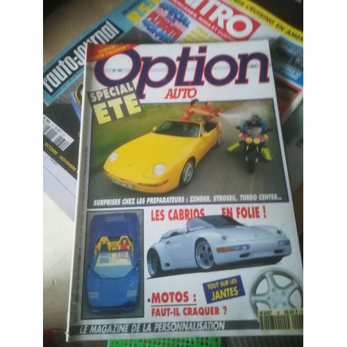 Option Auto 48 De 1992 Bmw 325i,Zender Spider,911 Strosek,Lotus Elan Turbo,Tvr Griffith,Harley Xr883,Corvette 74 Cabrio,Peugeot 205 Cti