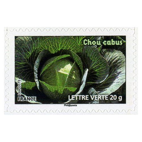 France 2012, Très Beau Timbre Autoadhésif Neuf** Luxe Yvert 750, "Légumes Pour Une Lettre Verte - Chou Cabus", Validité Permanente, Collection Ou Affranchissement..