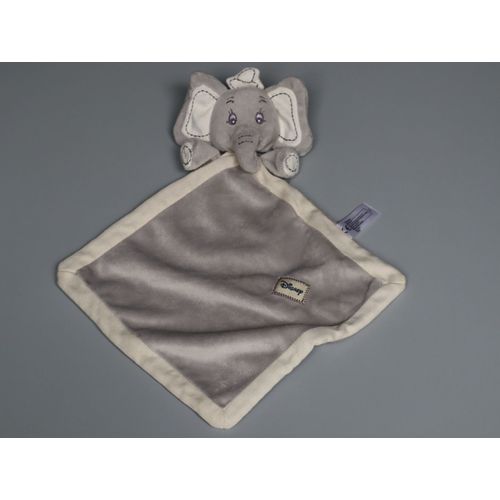 Doudou Dumbo Plat Éléphant Gris Nicotoy Disney