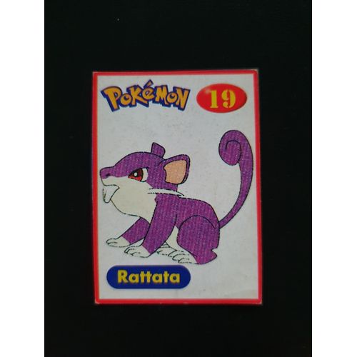 Vignette Rattata 19 Pokemon Années 2000