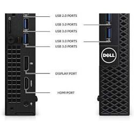 DELL OPTIPLEX 3050 MINI INTEL CORE i3-7100T - 3,4 GHz - 16 Go RAM - 256 Go SSD