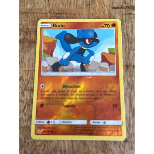 Carte Pokémon Riolu .Detection . Taquet