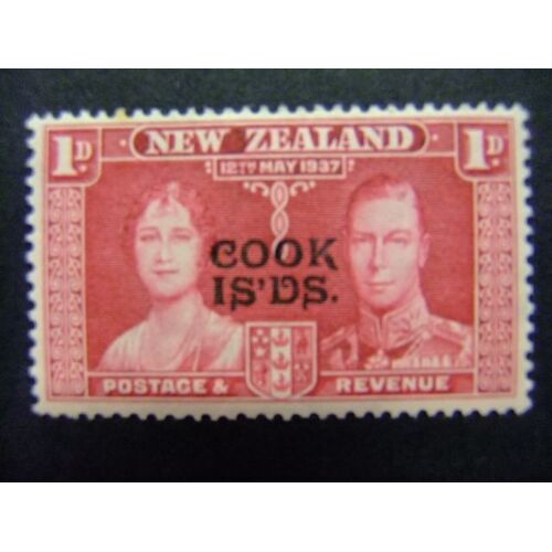 40 Îles Cook 1937 / Couronnement De George Vi / Yvert 56 Mh