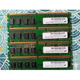 4 barrettes RAM 1 Go 1RX8 PC2