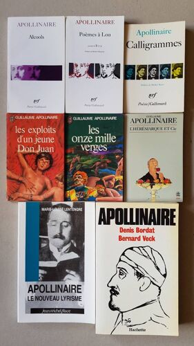 Guillaume Apollinaire - Lot De 8 Livres