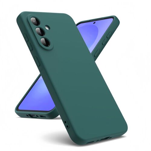 Coque pour Samsung Galaxy A36 5G ,Coque Silicone Liquide Intérieur Microfibre VERT FONCE - HQSELECTION®