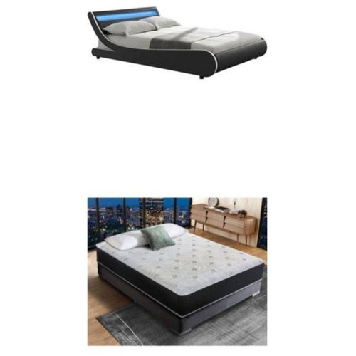 Ensemble lit King Size + Matelas Luxe Mémoire de Formes