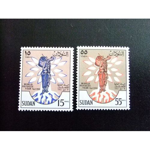 51 Soudan République Sudan 1960 Año Mundial Del Refugiado Yvert 125 / 126 * Mh