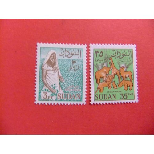 51 Soudan République Sudan 1962 Animaux Yvert 148 +149 A (*)