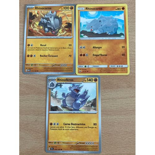 (715) 2x Rhinocorne + Rhinoféros (Pokemon) 