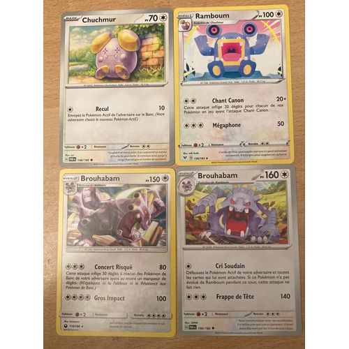 (2492) Chuchmur + Ramboum + 2x Brouhabam (Pokemon) 