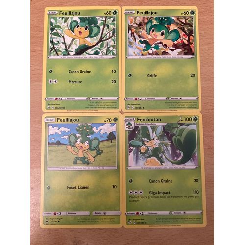 (3111) 3x Feuillajou + Feuiloutan (Pokemon) 