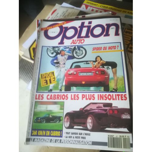 Option Auto 42 De 1991 Porsche 911 Cab,Ferrari Testarossa Koenig,Bmw Z1 Turbo,Zender Speedster,Ebs,Max