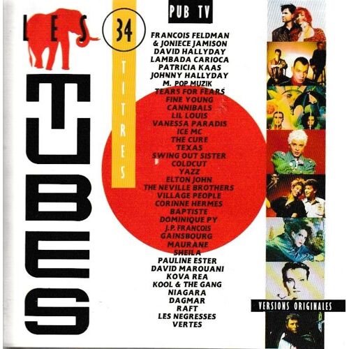 Les Tubes 34 Titres Versions Originales ®Spécial Édition 2cd Compilation 34 Tubes (P) 1989 ®Polygram Distribution © ®Polygram Made In France By ®Pdo «1ère Version Box Set Big Jewel Case Clear & White»