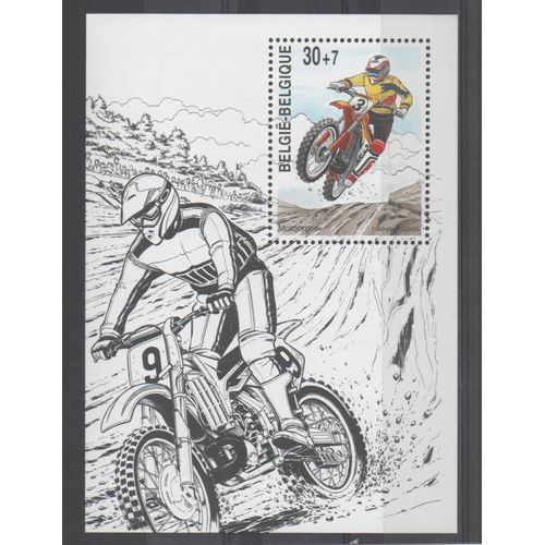 Belgique Timbre Motocross 1999