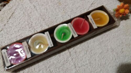 5 petites bougies décoratives