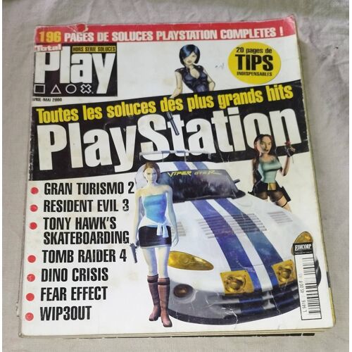 Total Play Hors Série Soluces Avril Mai 2000 196 Pages De Soluces Playstation Complètes ! Gran Turismo 2 Resident Evil 3 Tomb Raider 4 Dino Crisis...