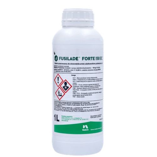Désherbant Concentré Jardin Fusilade Forte 150 Ec 1l - Herbicide Foliaire Gazon Pelouse Contre Monocotylédones, Mauvaises Herbes Cultures