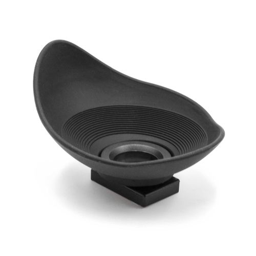 vhbw Oeilleton pour viseur compatible avec Nikon D610, D70, D60, D600, D5600 appareil photo reflex DSLR oculaire - Noir, rotatif à 360°, forme ovale