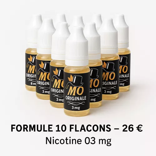 e-liquide 10 ml 3 mg FORMULE 10 FLACONS M ORIGINAL