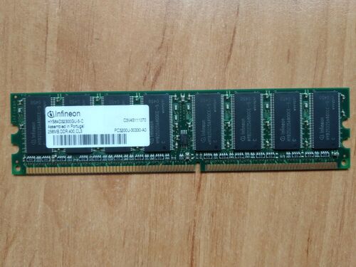 Mémoire Infineon 256Mb - HYS64D32300GU-5-C - PC3200 - 400 MHz- CL3 DDR1 Non-ECC