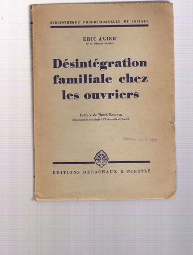 Désintégration Familiale Chez Les Ouvriers