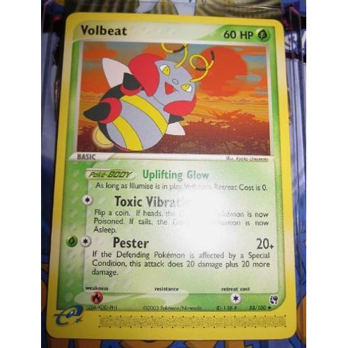 Pokemon Muciole Volbeat 53 / 100 Tempete De Sable