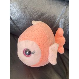 Peluche sonore - GIPSY - Bella Bloo Friends poisson 17 cm - couleur corail