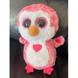 Ty Beanie Boo Valentine  Juliet le pingouin rose 6 pouces MWMT 16cm