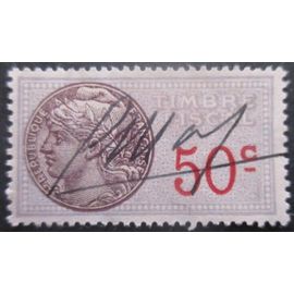 France Fiscal 50c Oblitéré
