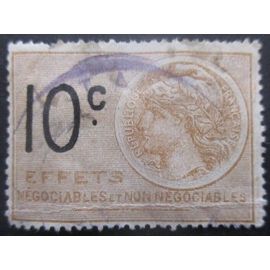 France Fiscal 10c Effets Négociables Ou Non Oblitéré