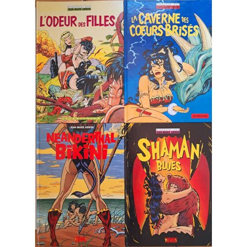 Dinosaur Bop - Jean-Marie Arnon - Lot 4 Bd - L'Odeur Des Filles - La Caverne Des Coeurs Brisés - Neanderthal Bikini - Shaman Blues