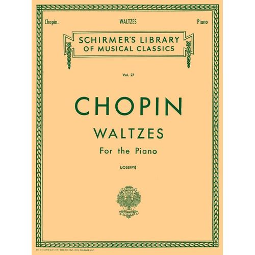 Frédéric Chopin : Valses - Recueil Piano Hl50252160 9780793525812