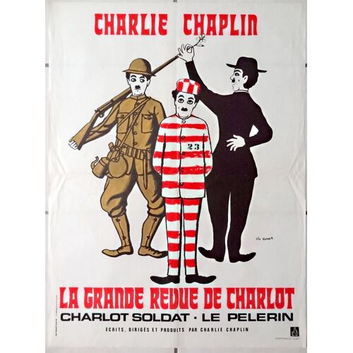 La Grande Revue De Charlot - Affiche Cinéma Pliée 60x80cm